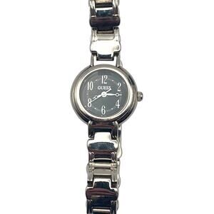 VTG Guess Womens Petite Watch 23mm - Fresh Battery -Wrist size 5.75 Black Silver